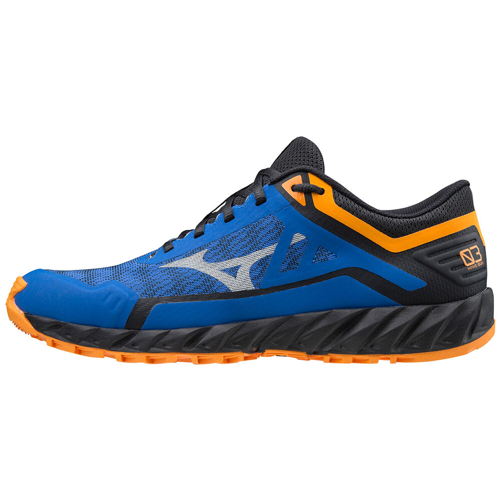 Panske Trail Bežecká Obuv Mizuno Wave Ibuki 3 Modre/Oranžové Vypredaj LUGY20951